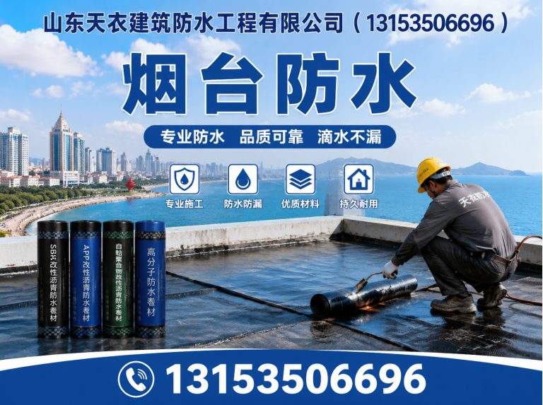 莱山区防水堵漏展示图